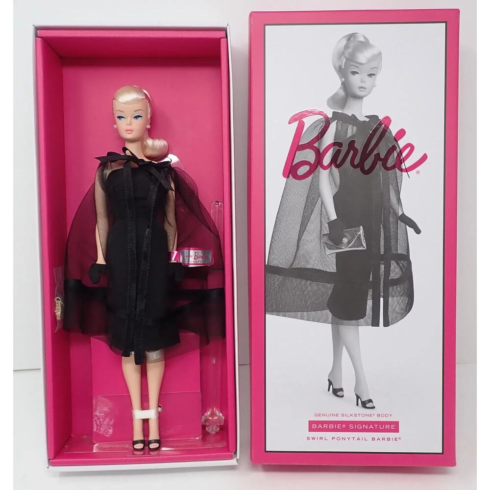 BARBIE...SILKSTONE SWIRL PONYTAIL REPRO #HRM88...NRFB